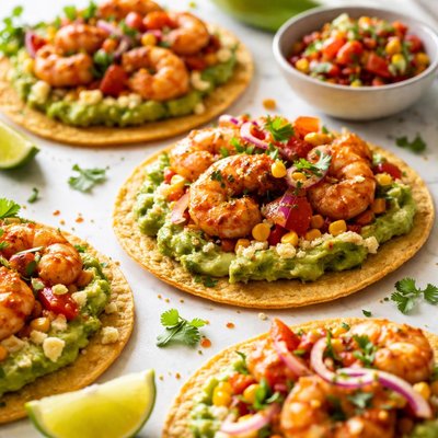 Image of Chipotle Shrimp Tostadas