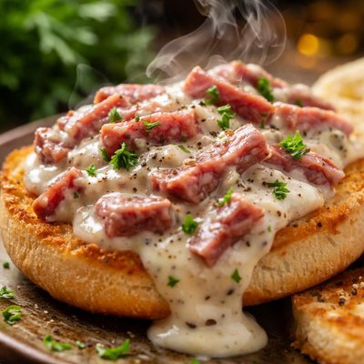 Image of Chipped Beef with English Muffins