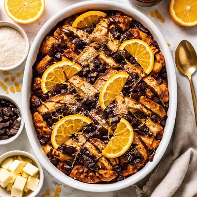 Image of Choc Orange Bread Butter Pudding