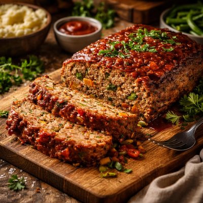 Image of Chock Full of Veggies Meatloaf