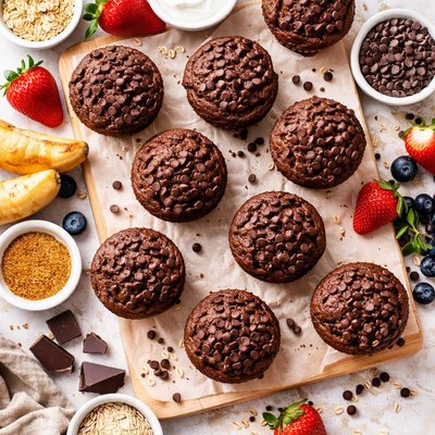 Image of Choco Low Fat Muffins