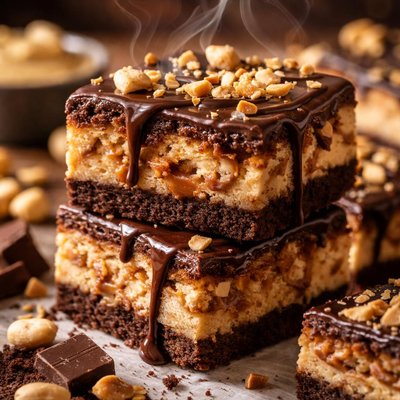 Image of Choco Peanut Butter Cheesecake Bars