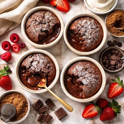 Image of Chocoalate Self Sauce Puddings