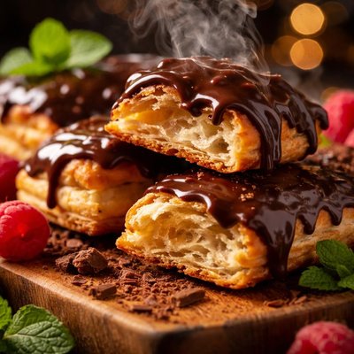 Image of Chocolate-Covered Puff Pastry