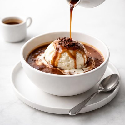 Image of Chocolate Affogato with Vanilla Ice Cream