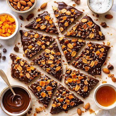 Image of Chocolate Almond Apricot Brittle