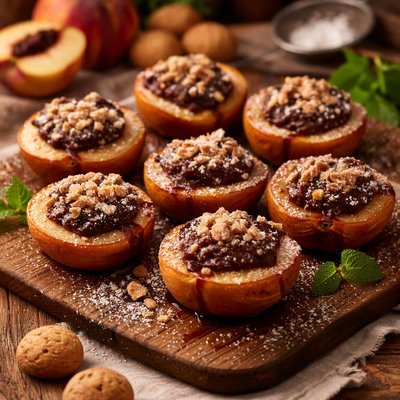 Image of Chocolate Amaretti Peaches