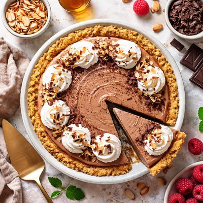 Image of Chocolate Amaretto Mousse Pie
