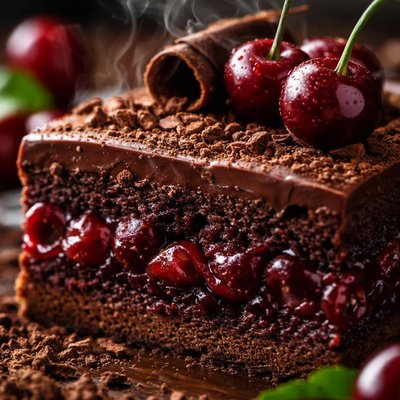Image of Chocolate and Cherry Torte