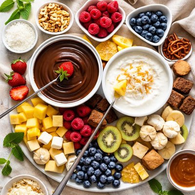 Image of Chocolate and Coconut Cream Fondue