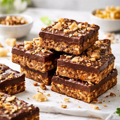 Image of Chocolate and Ginger Nut Slice No Bake