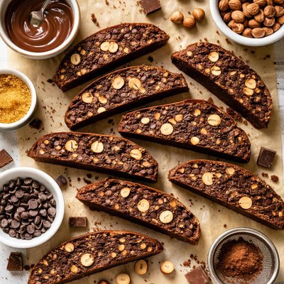 Image of Chocolate and Hazelnut Biscotti
