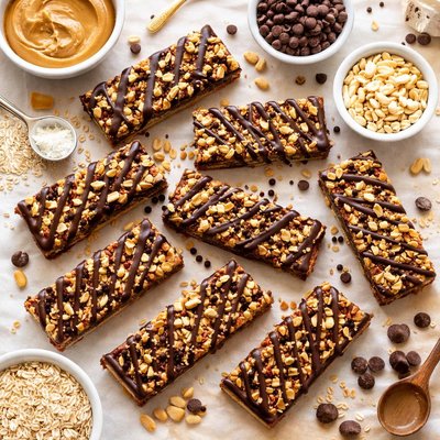 Image of Chocolate and Peanut Butter Protein Bars