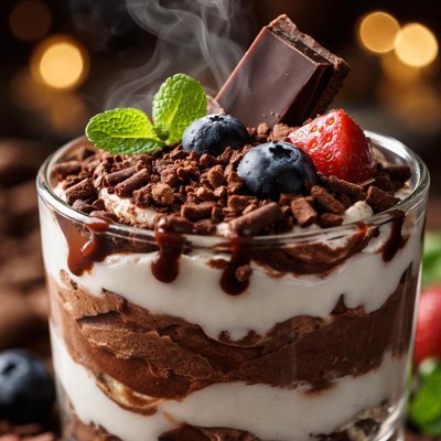 Image of Chocolate and Yoghurt Dessert