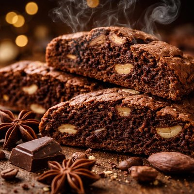 Image of Chocolate Anise Cookies Biscotti