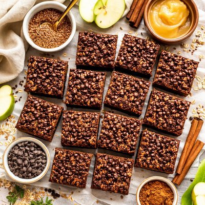 Image of Chocolate Applesauce Flax Seed Bars