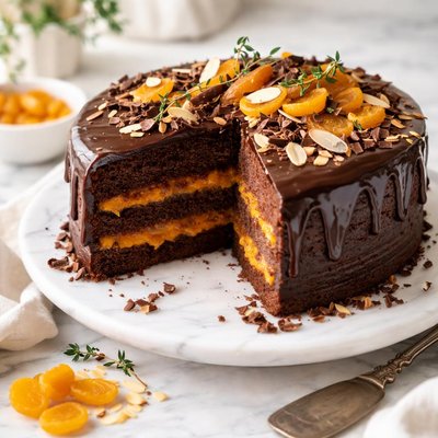 Image of Chocolate Apricot Passover Torte
