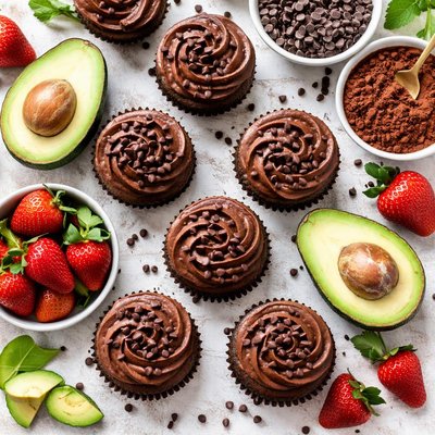 Image of Chocolate Avocado Cupcakes