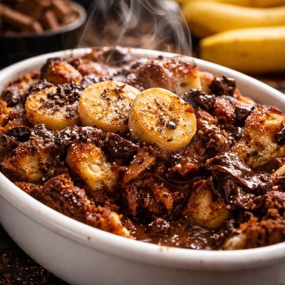 Image of Chocolate Banana Bread Pudding