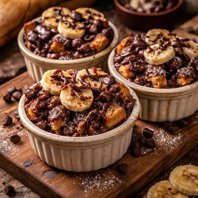 Image of Chocolate Banana Bread Puddings