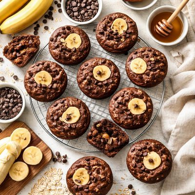 Image of Chocolate Banana Muffins