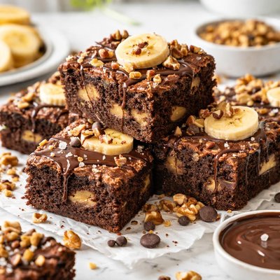 Image of Chocolate Banana Nut Brownies