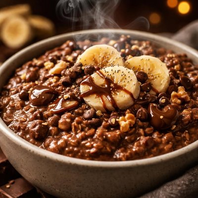 Image of Chocolate Banana Porridge Oatmeal