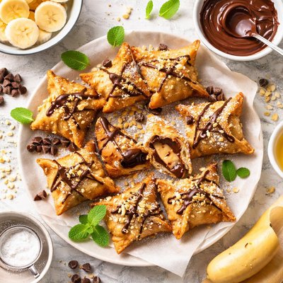 Image of Chocolate Banana Wontons