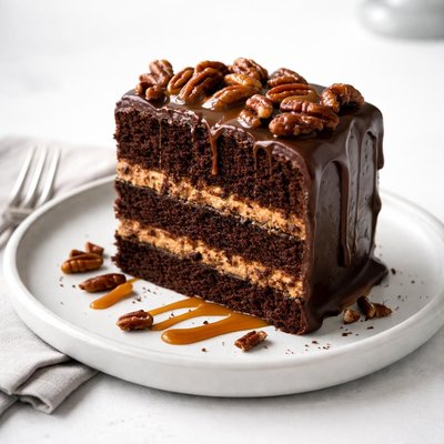 Image of Chocolate Bourbon Pecan Cake Paula Deen