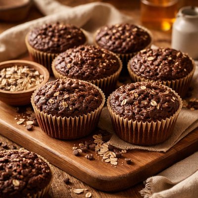 Image of Chocolate Bran Muffins Dairy and Soy Free