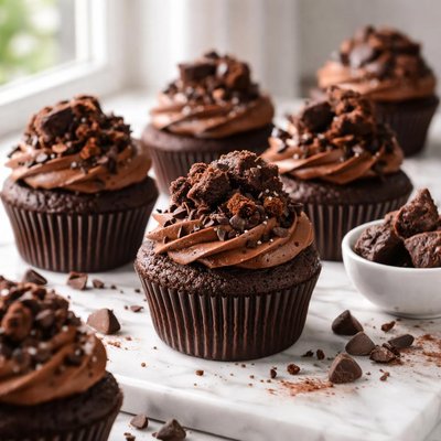 Image of Chocolate Brownie Cupcakes