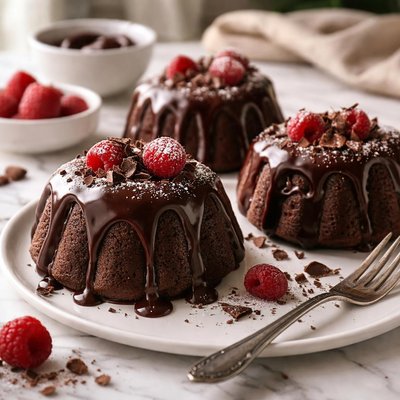 Image of Chocolate Bundles with Chocolate Ganache