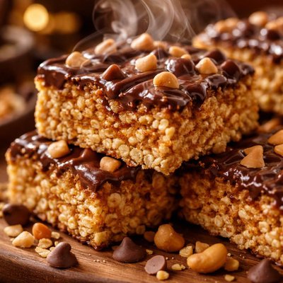 Image of Chocolate Butterscotch Pb Rice Krispies Treats