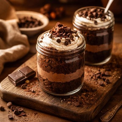 Image of Chocolate Cake in a Jar