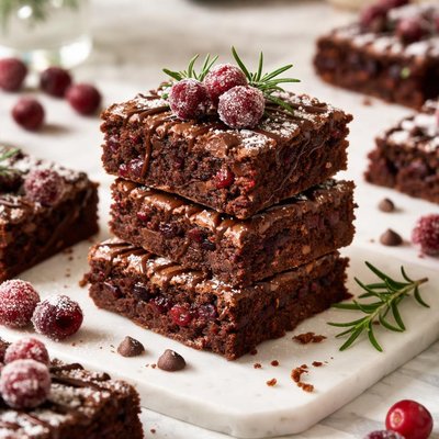 Image of Chocolate Cake Mix Cranberry Bars