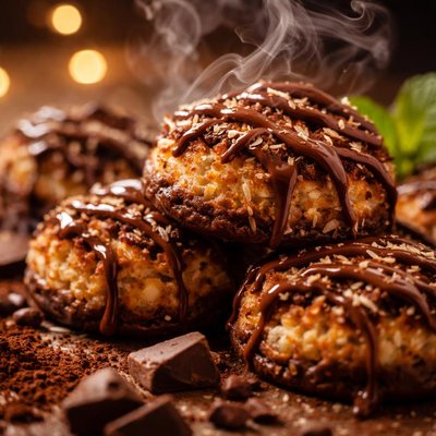 Image of Chocolate Candy Macaroon Cookies