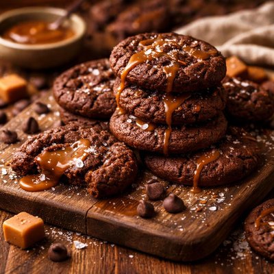 Image of Chocolate Caramel Cookies