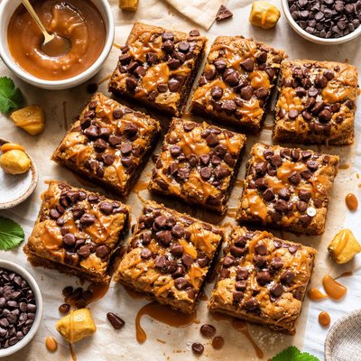 Image of Chocolate Caramel Gooey Bars