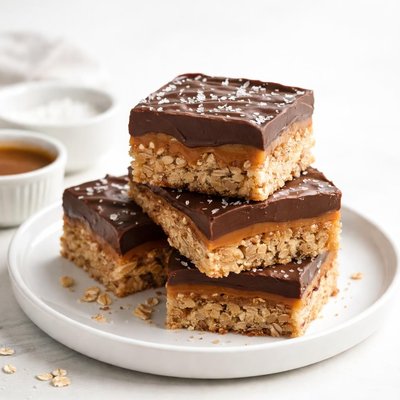 Image of Chocolate Caramel Oatmeal Bars