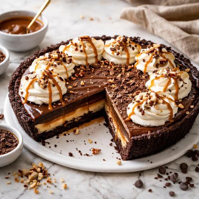 Image of Chocolate Caramel Pie No Bake