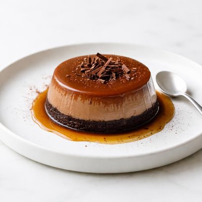 Image of Chocolate Cheesecake Flan