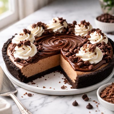 Image of Chocolate Cheesecake No Bake Pie