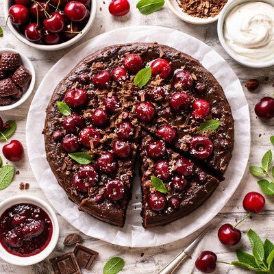 Image of Chocolate Cherry Cake