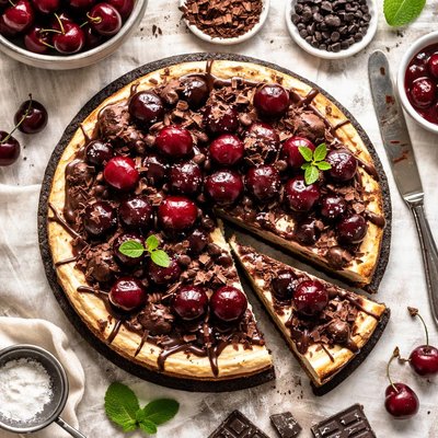 Image of Chocolate Cherry Cheesecake Ii