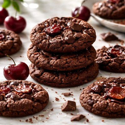 Image of Chocolate Cherry Cookies