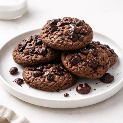 Image of Chocolate Cherry Drop Cookies