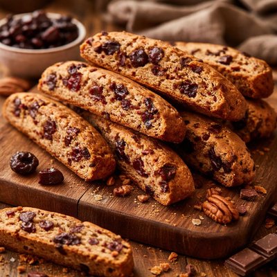 Image of Chocolate Cherry Pecan Biscotti