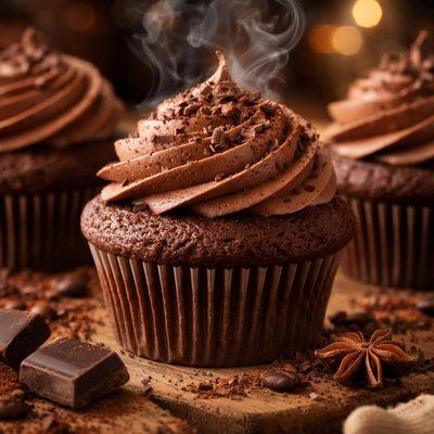Image of Chocolate Chiffon Cupcakes