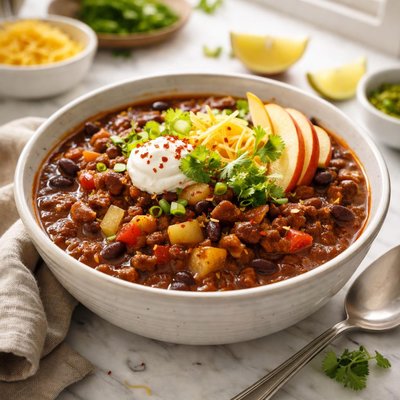 Image of Chocolate Chili with Apples