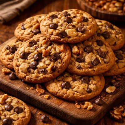 Image of Chocolate Chip and Walnut Cookies